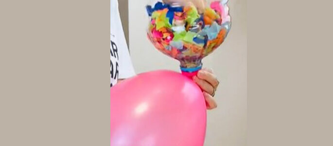 Explosão de confetes